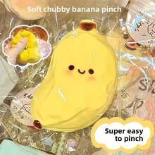 Đồ chơi bóp hình quả chuối mềm mại và căng mọng (2 chiếc/1 cái) - Chuối vàng dễ thương, đồ chơi bóp chuối, chuối mềm mại và bông xốp giúp giảm căng thẳng, lo âu, đồ chơi để bàn văn phòng, quà tặng học sinh, hoàn hảo cho các ngày lễ và sinh nhật. Không mùi, kết cấu chuối chân thực, độ đàn hồi cao và bền, 2 màu ngẫu nhiên (Sản phẩm thực tế có thể khác một chút nhưng không ảnh hưởng đến việc sử dụng) - A - Xem 2