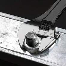 重型可调扳手套装 – 宽口铬钒钢扳手，带防滑胶带，专业多功能工具，适用于管道、汽车维修和家居维护 - a - 查看 4