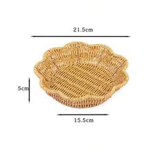 编织坚果水果篮、饼干篮、家居收纳篮、沥水篮、零食展示篮 - 黃色 - 查看 7