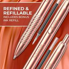 Sharpie S-Gel Gel Pen, Copper Metal Body, Medium Point (0.7mm), Black Ink, Includes 1 Pen And 1 Additional Ink Refill - ColorA - View 5