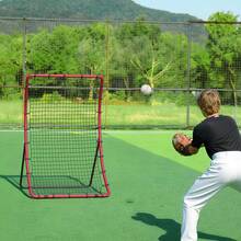 Rete di allenamento per baseball e softball - 4*5,5 Fuß gebogenes Netz verstellbarer Winkel - Visualizzare 9