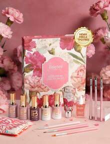 Beetles Mother's Day 5 Colors Refined Everyday Pink Purple Nude Cat Eye Gel Nail Polish Set, HEMA Free & TPO Free Soak Off UV LED Manicure Premium Gift For Mom & Women - Mother's Day Nail Gel Gifts Set - 查看 8