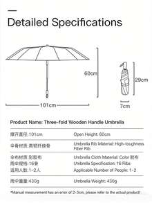 New Chinese Style Colorful Resin 16 Ribs Reinforced Anti-UV Dual-Use Umbrella, Crafted Umbrella - Multicolor - View 9