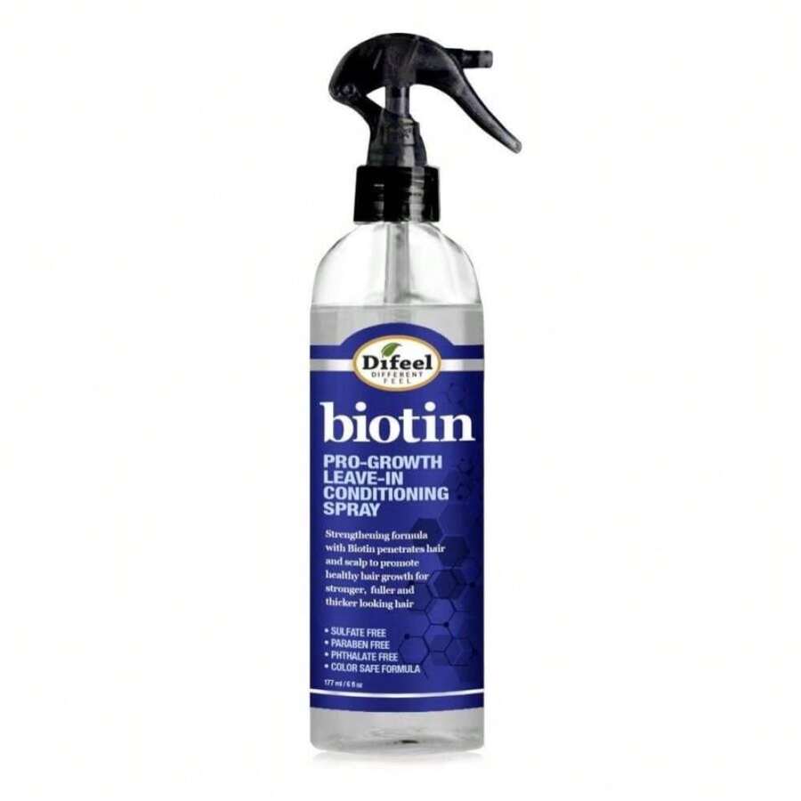 Difeel Pro-Growth Biotin Leave In Conditioning Spray 6 Oz - Hair Loss Leave In Treatment - White - View 1