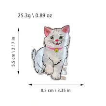 1个可爱亚克力猫耳发夹，萌趣卡通发饰，适合日常佩戴，猫奴必备，超萌动物爪发夹，夏季沙滩发夹，度假发饰 - 彩色 - 查看 5