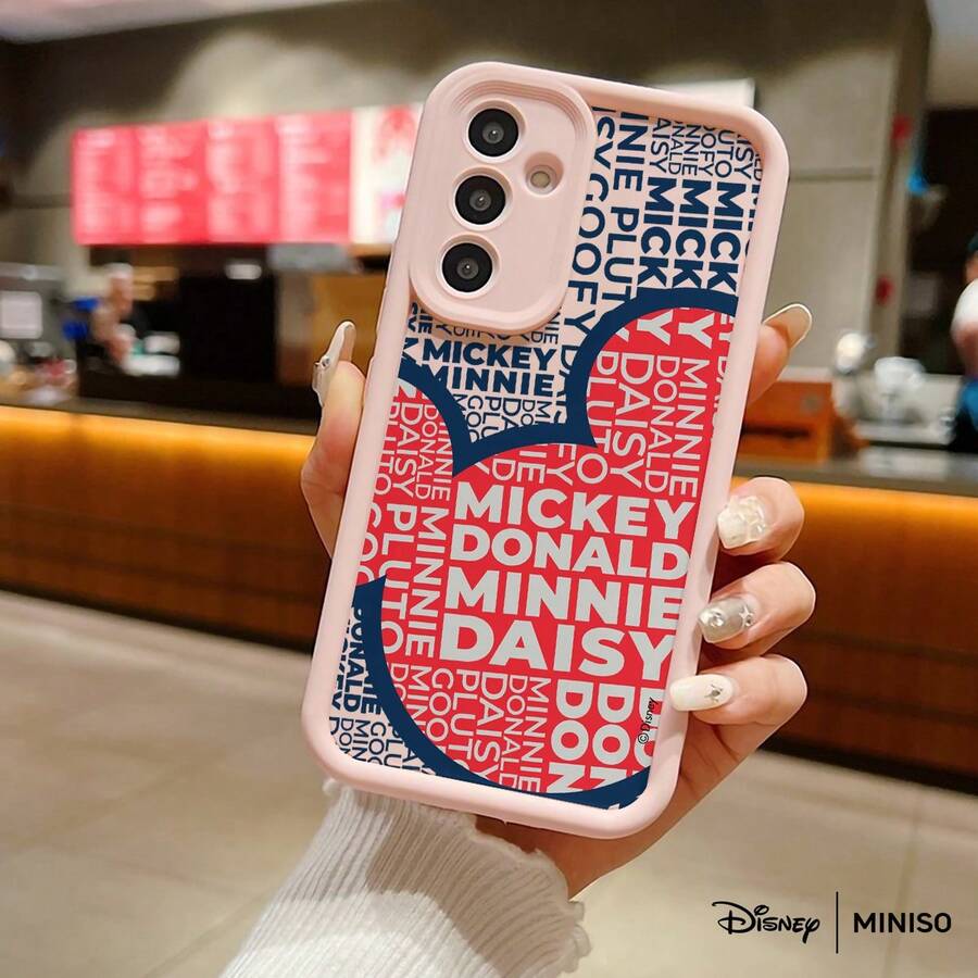 Ốp lưng điện thoại MINISO Disney Mickey và những người bạn bằng nhựa TPU, tương thích với Samsung S26 Ultra/S26 Edge/S26 Plus/S26/S25 Ultra/S25 Plus/S25/S25FE/S25Edge/S24Ultra/S24Plus/S24/S24FE/S23FE/S23Ultra/S23Plus/S23/S22Ultra/S22Plus/S22/S21Ultra/S21Plus/S21/A15/A16/A17/A23/A24/A25/A26/A33/A34/A35/A36/A52/A53/A54/A55/A56/A71/A72/A73, quà Giáng sinh cho bạn gái. - Hồng - Xem 1