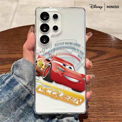 Miniso Ốp điện thoại Disney Cars Lightning McQueen Rusteze Racing Design trong suốt, chống sốc, có nam châm, phù hợp với Samsung S26 Ultra/S26 Edge/S26 Plus/S26/S25 Ultra/S25 Plus/S25/S25FE/S25Edge/S24Ultra/S24Plus/S24/S24FE/S23FE/S23Ultra/S23Plus/S23/S22Ultra/S22Plus/S22/A15/A16/A17/A35/A36/A37/A54/A55/A56/A57. Quà tặng Giáng sinh cho bạn gái.