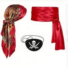 1-3 món phụ kiện Giáng sinh mới: Băng đô, thắt lưng, mặt nạ đầu lâu bằng nỉ kiểu cướp biển, phụ kiện trang phục hóa trang cướp biển thời Trung cổ Phục hưng vui nhộn, đạo cụ trang phục hóa trang ngày Valentine, phụ kiện ảo thuật. - Nhiều màu - Xem 9