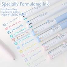 3-Pack, Minimalist Style 0.5mm CS Tip 4-Color Ballpoint Pen (Rolling Clip) |   Specialized In Ink, Neutral Tones, Suitable For All Writing Scenarios - 3 mặt hàng - Xem 10