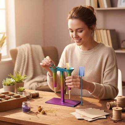 MINAMIZU Manual Conical Cigarette Loader, Fits Mini Cone 1-1/4" To Extra Large Pre-Rolled Cone Papers - Wax-Free Jewelry Making Tool, With Funnel And Scoop Design, Quick & Efficient Cone Rolling Machine Accessory, Easy To Use, Durable Construction, Suitable For Men & Women, Great For Holiday Gifts!