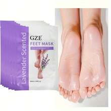 GZE 7片薰衣草香氛足部去角质面膜，专业居家足部护理，去除老茧和死皮，令双足柔软光滑，使用方便，数日见效，附赠2片，每袋35毫升 - 7對 - 查看 4