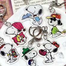 SNOOPY 这款2026新款史努比钥匙扣设计精致可爱，质地细腻耐用，非常适合挂在钥匙上或包包上。经典的卡通人物充满可爱和趣味，在日常生活中用途广泛，彰显个性。 - 彩色 - 查看 9
