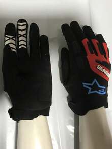 Alpinestars 摩托车手套 8 种颜色可选 触屏山地自行车 MX ATV MTB BMX 手套 全指越野摩托车赛车防护手套 男女通用 自行车骑行户外运动手套 - 彩色 - 查看 8