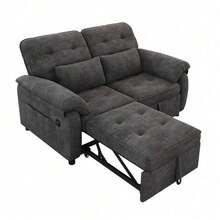Sofas & Couches - Gray + Chenille + 2 Seat - View 7