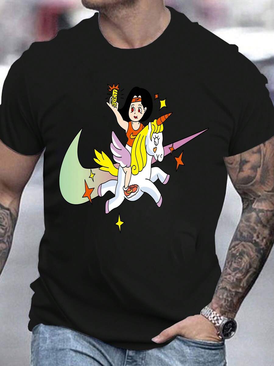 Men T-Shirts - Black - View 1