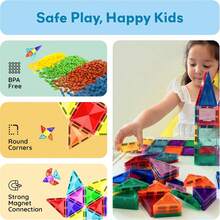 PicassoTiles - Magnetic Block Set, Diamond Series, Magnetic Building Blocks, STEM Learning, For Children Ages 3 And Up, PTM100 - 30 Units - View 6