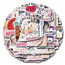 60张美容师贴纸，适用于剪贴簿、日记、笔记本电脑、保险杠、滑板、水瓶、电脑、手机、贺卡、相册、家具等。 - 查看 2