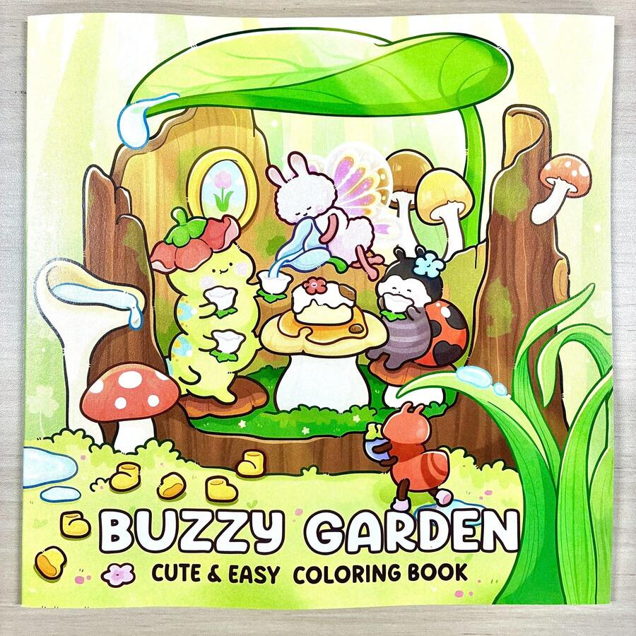 GDTME Busy Garden: Adult And Teen Coloring Book, Showcasing The Simple Daily Life Of Little Bug Friends In Nature, Helpful For Relaxation