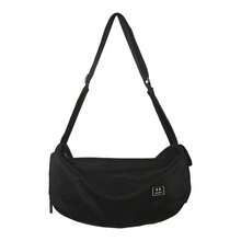 1pc Minimalist Black Unisex Crossbody Shoulder Bag, Large Capacity Urban Commuter Bag, Lightweight Multifunctional Tote Bag, Suitable For Daily Street Style - Multicolor - View 9