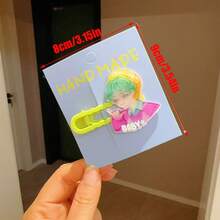 Hasbro 5个Kpop偶像亚克力发夹，动漫周边发饰，刘海及碎发夹，礼品 - 5PCS - 查看 5