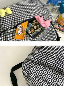 1pc Girls Bowknot Backpack, Lightweight School Bag For Elementary Students, Princess Style Commuter Bag - Back-to-school Backpack for Little Girls With Bows - View 9