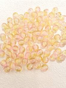 80pcs 8mm Colorful Crackle Glass Beads For DIY Crafting - Multicolor - View 3
