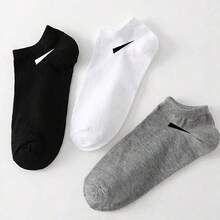 Calcetines cortos versátiles y casuales para mujer, aptos para uso diario - Blanco - Ver 6
