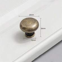 5个复古铜棕色仿古镍橱柜把手，单孔，孔距分别为96毫米、128毫米、160毫米、192毫米和320毫米，适用于橱柜、抽屉、衣柜和门把手。 - 彩色 - 查看 30