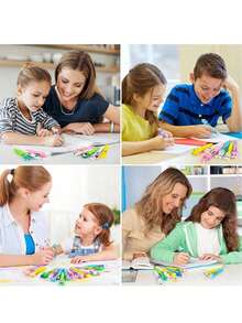 Bộ 10 bút bi hoạt hình 4 màu dùng làm quà tặng cho trẻ em, bộ văn phòng phẩm dễ thương, quà tặng trò chơi tiệc tùng họa tiết hoạt hình, quà sinh nhật. - Nhiều màu - Xem 6