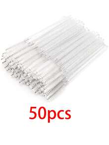 500/200/100/50 chiếc Cọ chuốt mascara dùng một lần, Cọ xoắn pha lê, Dùng cho nối mi, Cọ chải mi và lông mày xoắn ốc, Bộ cọ trang điểm mascara (Trắng), Cọ lông mày, Cọ tán phấn mắt, Cọ xoắn ốc - Nhiều màu - Xem 11