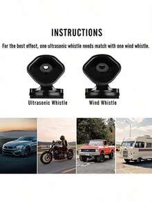 2个装超声波汽车驱鹿哨 - 前格栅安装式驱鹿器 - 鹿鳴哨 - 查看 3