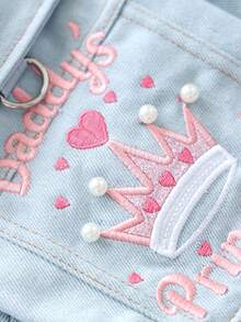 PETCIRCLE 1 bộ quần áo cho thú cưng, kiểu dáng mùa xuân mới/ áo khoác công chúa. - Màu xanh lam - Xem 6