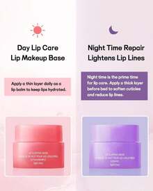 Lip Sleeping Mask Set-5 Pcs Lip Balm Hydrating Lip Mask Overnight Lip Treatment Care For Dry Cracked Lips,Day &Amp;Night Moisturize &Amp;Nourish Korean Lip Gloss Women To Improve Lip Color With Shea Butter - ColorA - View 5