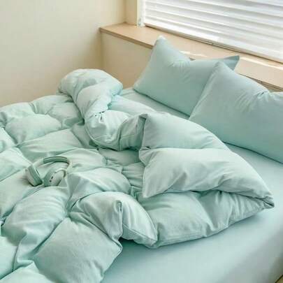Bộ 3 món ga trải giường và vỏ gối họa tiết sọc dọc jacquard thanh lịch, nhiều kích cỡ - Bao gồm 1 ga trải giường và 2 vỏ gối, thoáng khí và thân thiện với da, phù hợp cho mọi mùa, có thể giặt máy, ga trải giường có khóa kéo tiện lợi cho trang trí nhà cửa hoặc ký túc xá.