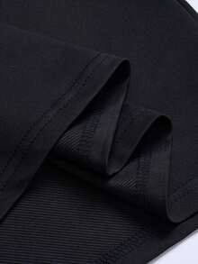 Camiseta de cuello redondo para hombre, adecuada para usar en primavera y verano. - Negro - Ver 5