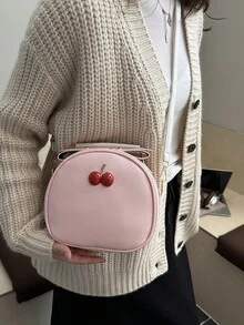 一款可爱、简约、百搭、适合日常使用的现代风格斜挎包，2026 年新款女包。 - 粉色 - 查看 7