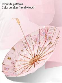 New Chinese Style Colorful Resin 16 Ribs Reinforced Anti-UV Dual-Use Umbrella, Crafted Umbrella - Multicolor - View 2