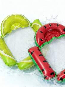 1/2pcs Inflatable Fruit-Shaped Floating Lounger, Adult Summer Pool & Beach Party Accessory, Perfect Summer Gift, Multifunctional Floating Pool Lounge Chair For Adult Vacation Fun And Relaxation, Pool Inflatable, Beach Essentials, Pool Float - Multicolor - View 5