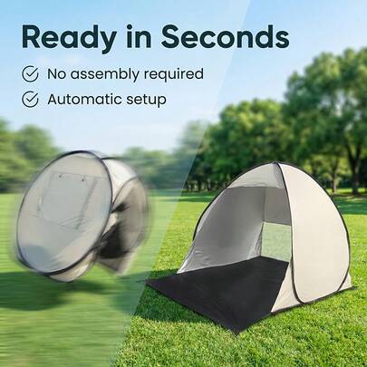 Lều che nắng tự động ngoài trời kích thước 160cm*150cm*127cm, thiết kế gấp gọn tiện lợi cho cắm trại, bãi biển, công viên, câu cá và các hoạt động ngoài trời khác, món quà lý tưởng cho những người yêu thích hoạt động ngoài trời.
