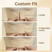 1pc Women's Adjustable U-Shaped Bust Support Arm Sleeve, Suitable For Daily Wear, All Season - Beige - View 4