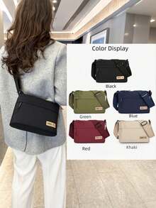 2026 minimalistische einfarbige Damen Kleine Quadratische Tasche, Mehrkammer Casual Tragbare Umhängetasche, Mode vielseitige Damen Schultertasche, geeignet für täglichen Pendlerverkehr, Einkaufen, Münzen & Handy Aufbewahrung, praktisches Geschenk für Mutter und Freunde - Verschiedenfarbig - Übersicht 5
