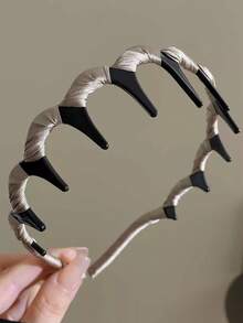 3pcs/2pcs/1 pieza Diademas onduladas de mujer, clips para el cabello antideslizantes, accesorios para el cabello, diademas dentadas, adecuadas para mujeres, decoración del cabello de damas, se pueden usar para lavar la cara, al aire libre, viajes, yoga, deportes y otras ocasiones, esencial para volver a la escuela, accesorios para el cabello, diadema de decoración del cabello de damas - Multicolor - Ver 13