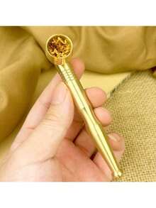1支黄铜双用途长款复古烟斗，便携式短款烟嘴带过滤器，经典金色烟斗，理想礼品 - 多種款式 - 查看 6