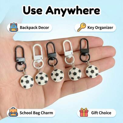 5/2/1 buc breloc fotbal, pandantiv din rășină de colecție, mini pandantiv fotbal, accesorii rucsac, suvenir eveniment fotbal, pandantiv din rășină accesorii geantă auto, breloc fotbal, mini pandantiv fotbal, pandantiv fotbal din rășină, breloc stil sport, material rășină, textură realistă, nu se decolorează, accesorii cheie auto rucsac, cadou Cupa Mondială