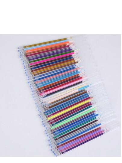 Bộ 48 ruột bút gel nhũ, đầu bút mảnh 0.8mm, mực màu dùng cho sổ tay Bullet Journal, sổ lưu niệm, văn phòng phẩm và đồ dùng học tập.