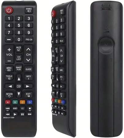 Control remoto universal para televisores - Reemplazo para todos los modelos LCD, LED, HDTV, 3D y Smart (compatible con BN59-01199F, AA59-00666A, AA59-00741A, BN59-01175N, BN59-013101A)