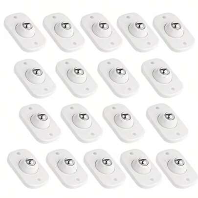 Bộ 4/8/12 bánh xe xoay 360°, bánh xe nhỏ đa năng phù hợp cho thiết bị nhà bếp, thùng rác văn phòng, hộp đựng đồ, đồ nội thất nhỏ, v.v.