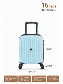 VITAL VYING 瑞安航空小型手提行李箱 40X30X20 ABS材質，附可拆卸輪子 - 淺藍色 - 查看 2
