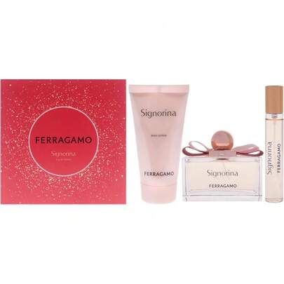 Salvatore Ferragamo SET FERRAGAMO SIGNORINA 3PZS 100ML EDP SPRAY/BODY LOTION 50ML/15ML EDP SPRAY