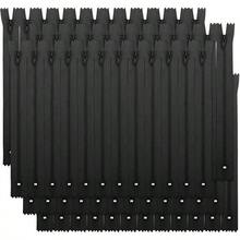 50pcs Black & White Nylon Zippers, Suitable For Sewing Crafts, 2 Colors Assorted - H - View 13